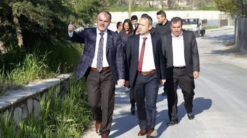 Başkan G&uuml;rlesin, &Uuml;st Yapı &Ccedil;alışmalarını Yerinde İnceledi