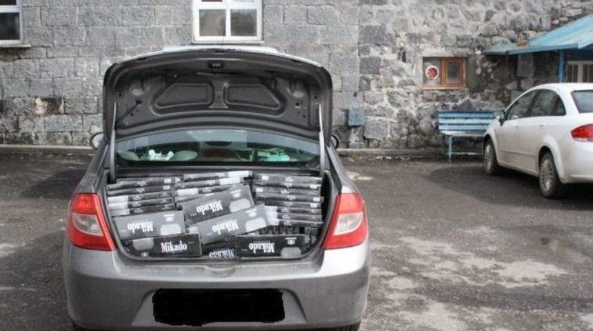 Kars&rsquo;ta 4 Bin 500 Paket Ka&ccedil;ak Sigara Ele Ge&ccedil;irildi