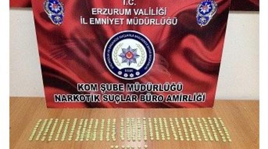 Erzurum&rsquo;da 337 Adet Ecstasy Hap Ele Ge&ccedil;irildi