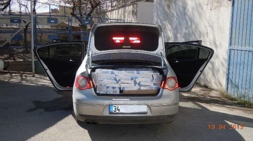 Erzincan&rsquo;da 5 Bin Paket Ka&ccedil;ak Sigara Ele Ge&ccedil;irildi