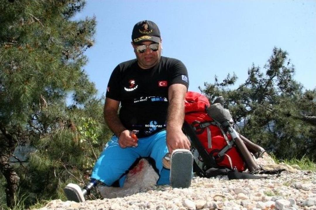 509 Kilometrelik Likya Yolunu Protez Bacaklarla Aşacak