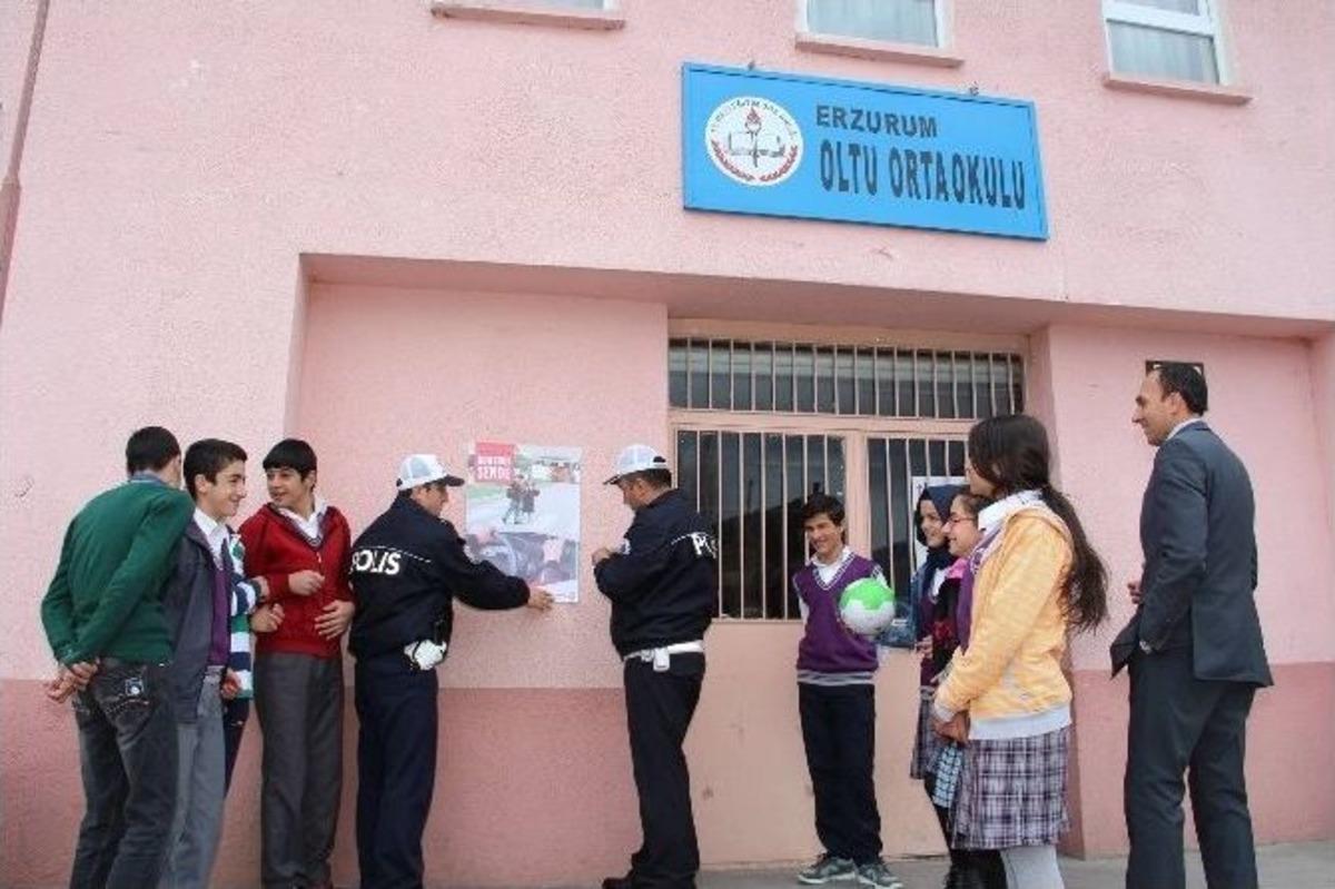 Oltu&rsquo;da Trafik Haftası Hazırlıkları