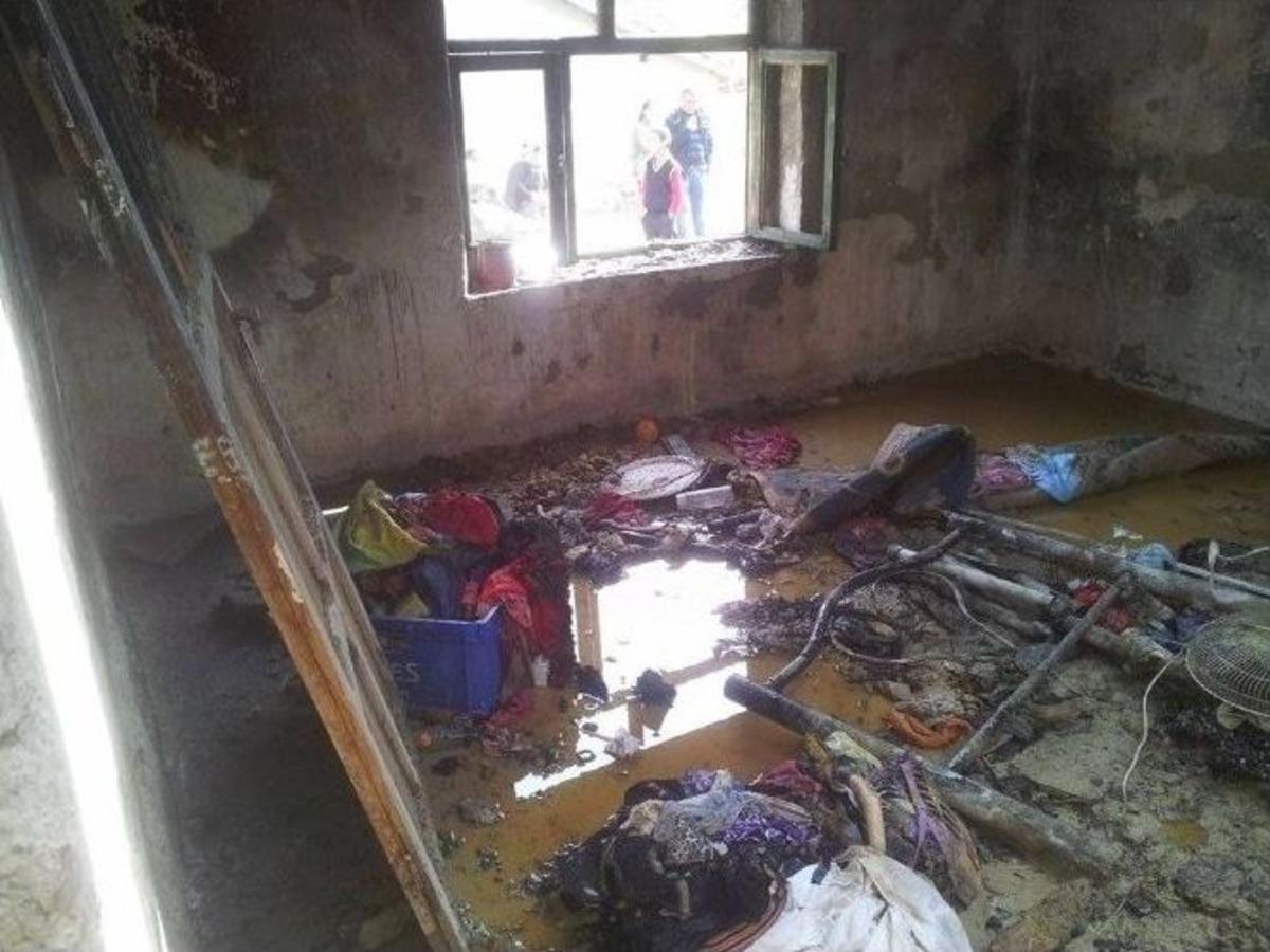 Sobadan D&uuml;şen K&ouml;zler Evi K&uuml;l Etti
