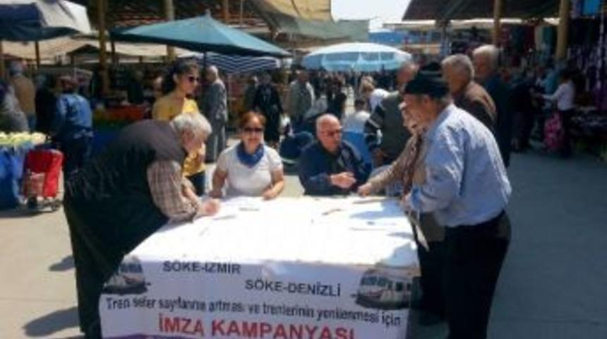 S&ouml;ke&rsquo;de Trenler İ&ccedil;in İmza Kampanyası Başlatıldı