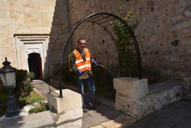 Sinop’Ta Caddelere Gül Suyu Döküldü