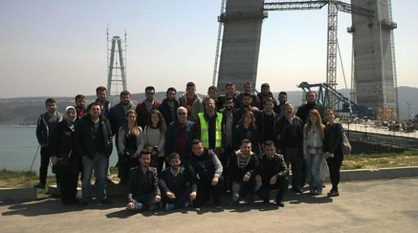 İnşaat Teknolojisi &Ouml;ğrencilerden Yavuz Sultan Selim K&ouml;pr&uuml;s&uuml;&rsquo;ne Teknik Gezi