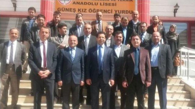 &Ccedil;elik, Spor Lisesi Ve &Ouml;ğrenci Yurdunu Ziyaret Etti 1