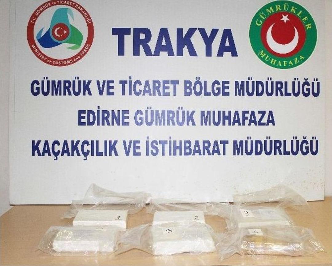 Kapıkule&rsquo;de 6 Kilo Kokain Ele Ge&ccedil;irildi