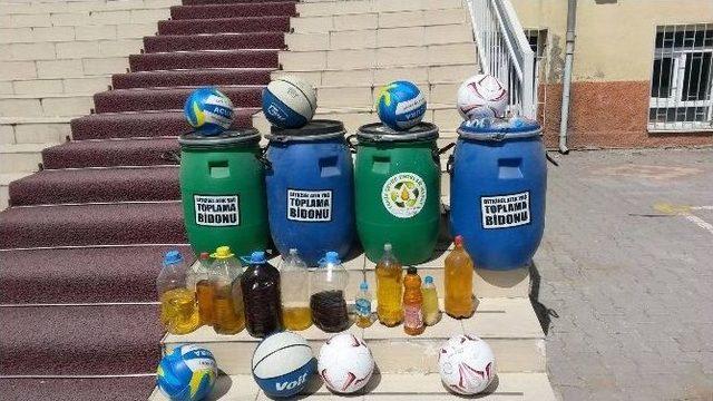 Minikler 300 Litre Atık Yağ Topladı 3