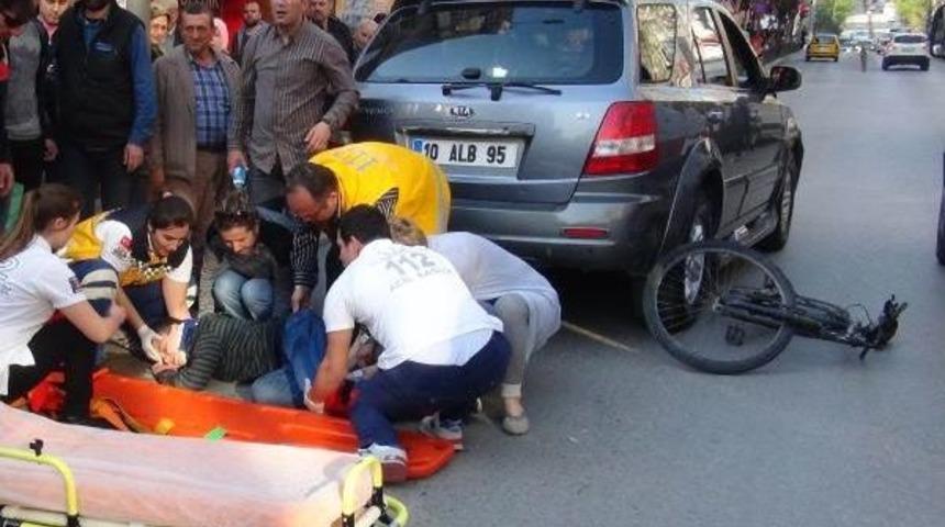 Cipin &Ccedil;arptığı Bisikletteki &Ccedil;ocuğun Bacağı Kırıldı