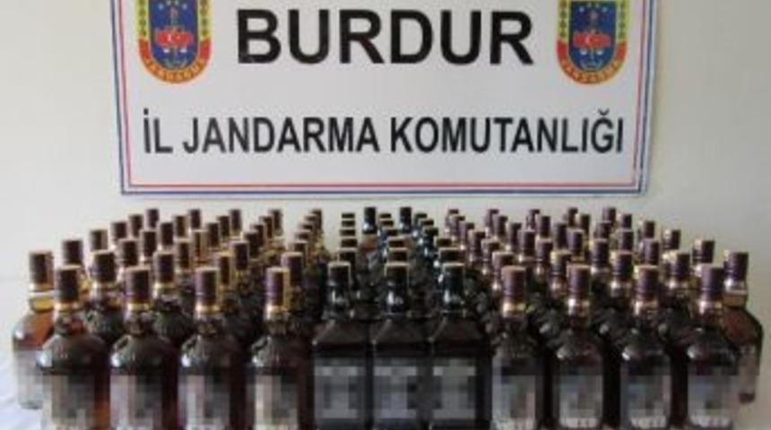 Ticari Takside 88 Şişe Ka&ccedil;ak Viski Ele Ge&ccedil;irildi