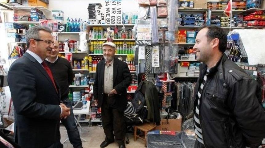 Başkan K&ouml;şker Esnaf Turunda