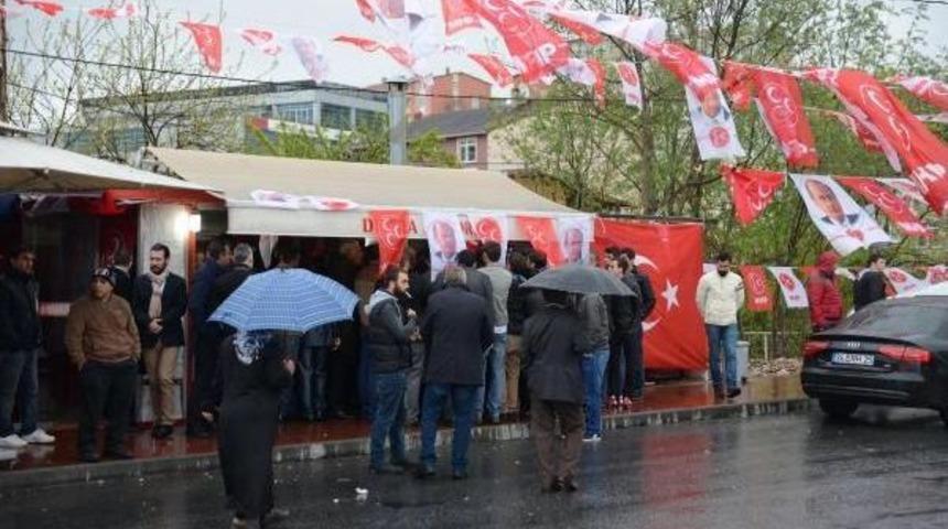 Fotoğraflar // Mhp Se&ccedil;im İrtibat B&uuml;rosu Yakınında Silah Sesleri