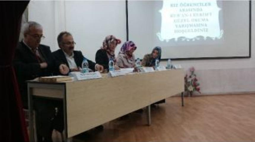 Kız &Ouml;ğrenciler Arası Kur&rsquo;an-ı Kerim&rsquo;i G&uuml;zel Okuma Yarışması