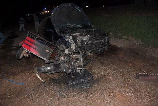 Kazada Ara&ccedil;lar Alev Aldı: 1 &Ouml;l&uuml; 1