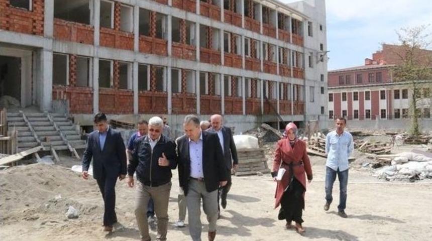 Vali Ali Fidan Okul İnşaatlarını Denetledi
