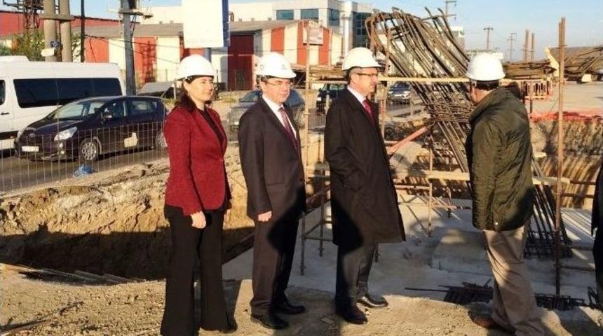 Başkan K&ouml;şker Top&ccedil;ular Kavşağını Denetledi