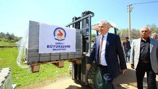 Büyükşehir’den İlçelere 562 Bin Metrekare Parke Taşı