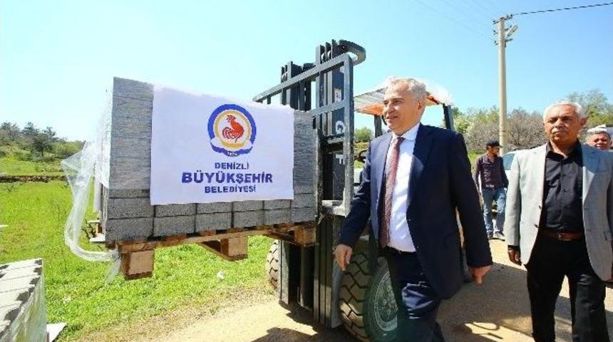 Büyükşehir’den İlçelere 562 Bin Metrekare Parke Taşı