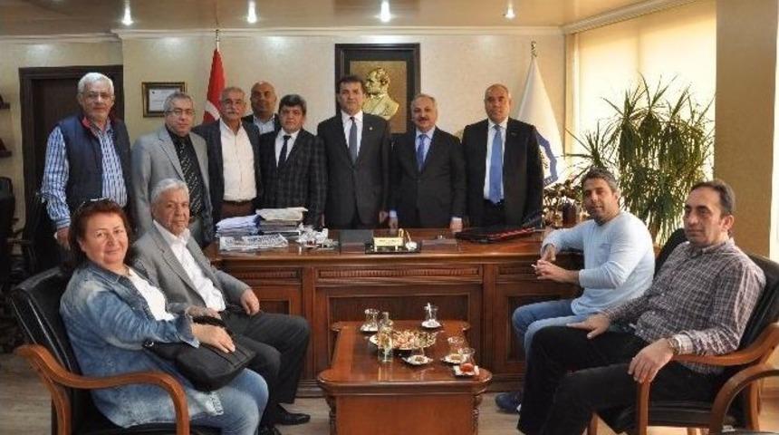 Başkan &Ouml;zyiğit&rsquo;ten, Talat Din&ccedil;er&rsquo;e Ziyaret