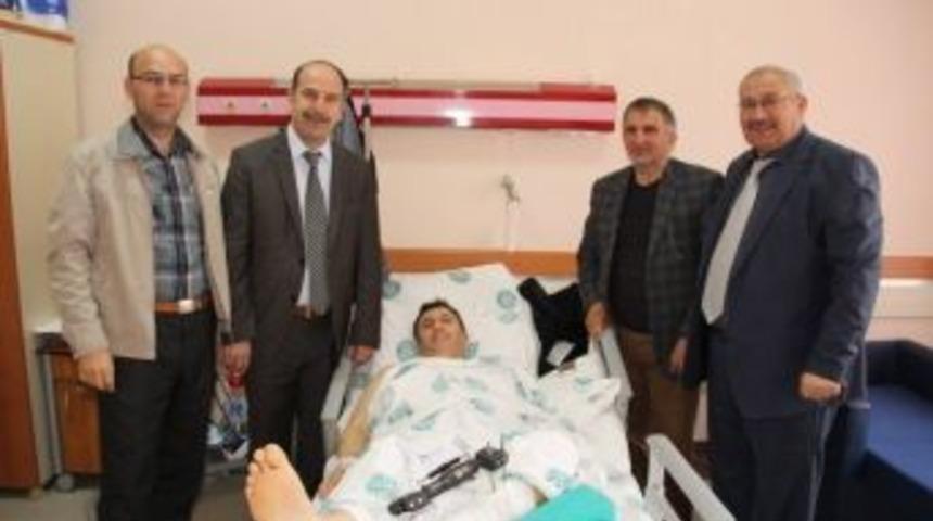 Oltulu İşadamı Merdivenden Düştü