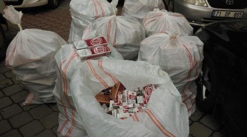 Kırıkkale&rsquo;de Ka&ccedil;ak Sigara Ve Uyuşturucu Operasyonu