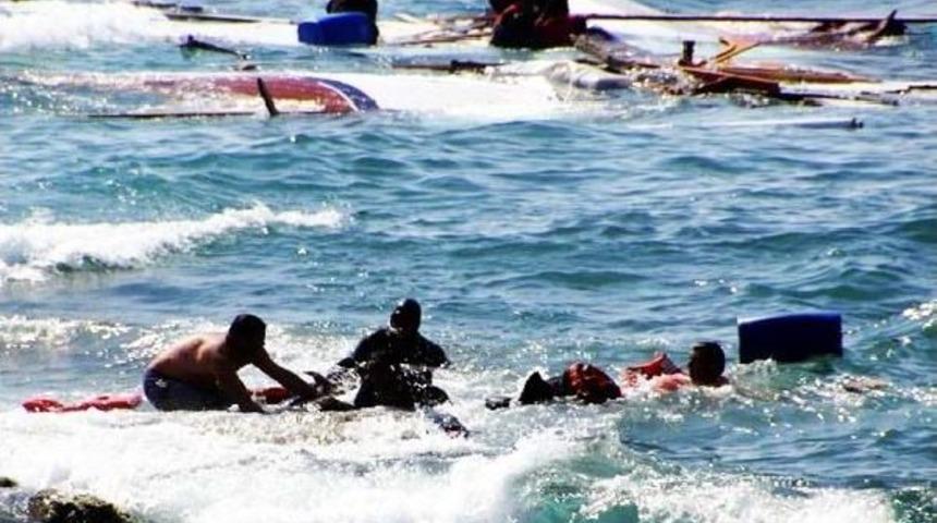 Rodos'ta Ka&ccedil;ak Teknesi Battı: 4 &Ouml;l&uuml;
