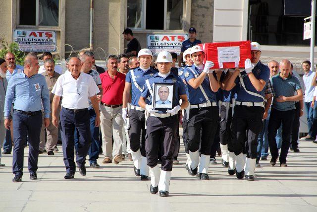 Şehit polis, son yolculuğuna uğurlandı