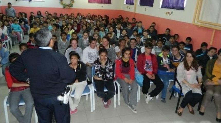 Malkara Polisi &Ouml;ğrencilere Trafik Eğitimi Verdi