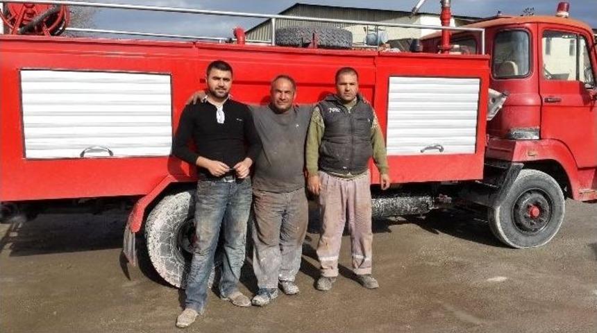 Sungurlu&rsquo;da İtfaiye Aracının Kasası Yeniden İmal Edildi