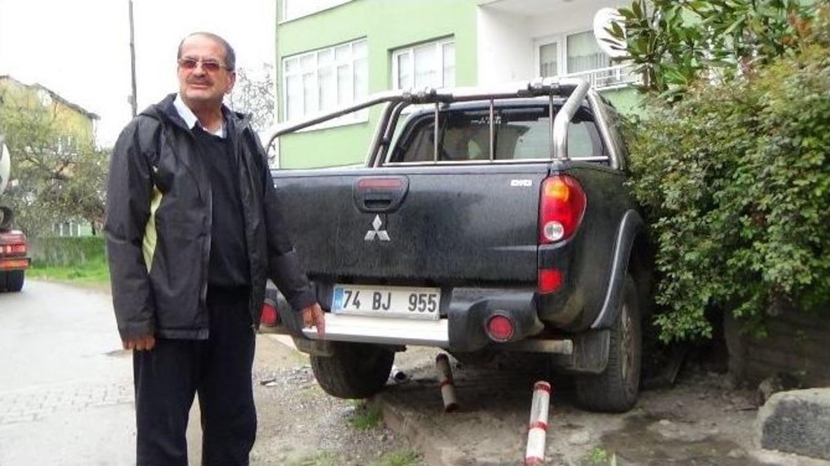 (&ouml;zel Haber) Zonguldak&rsquo;ta Kaza Anı Saniye Saniye G&uuml;venlik Kamerasında