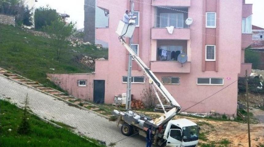 Bilecik&rsquo;te Sokak Aydınlatma Lambaları Yenileniyor