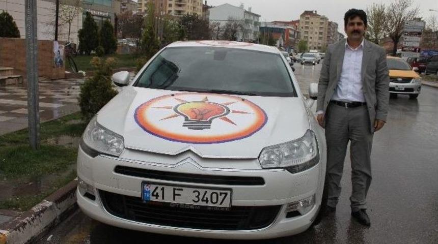 Ak Parti İçin Arabasıyla Yola Çıktı