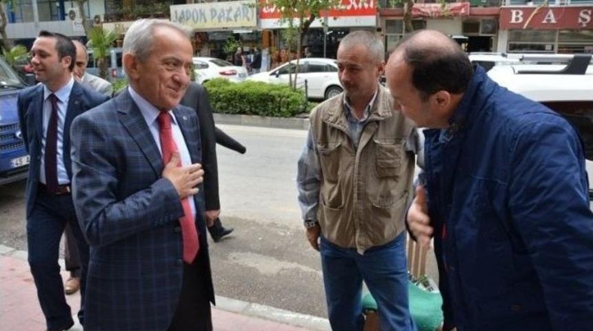 Mhp&rsquo;li Vekil Adayı Coşkun Esnafı Dinledi