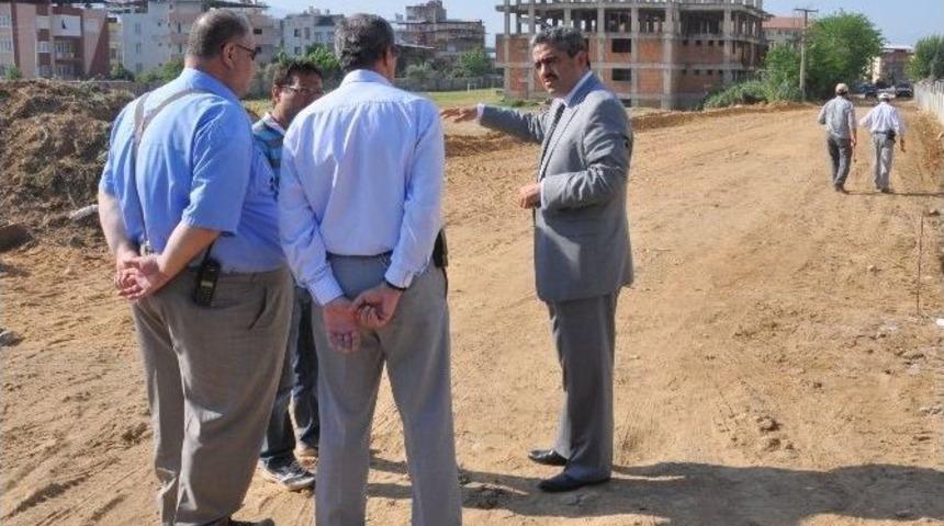 Nazilli&rsquo;de Yol &Ccedil;alışmaları Devam Ediyor