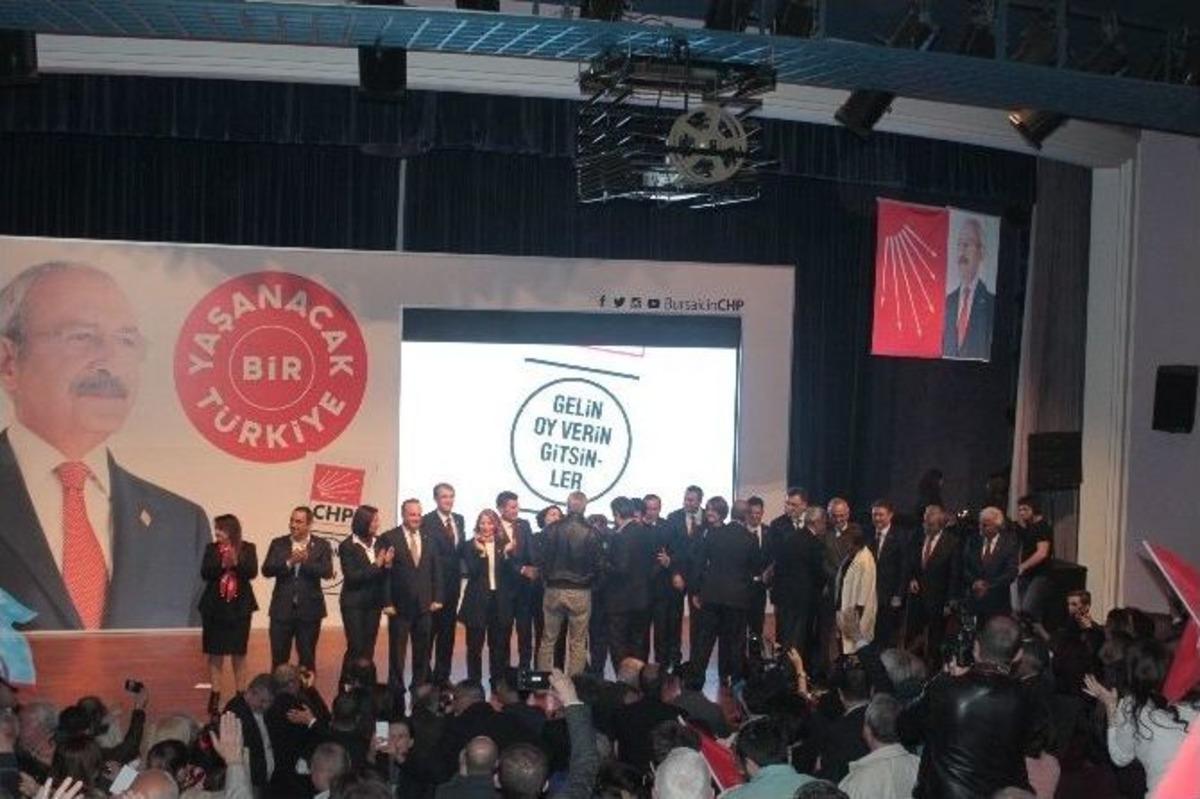 Bursa&rsquo;da Chp Milletvekili Adayları Tanıtıldı