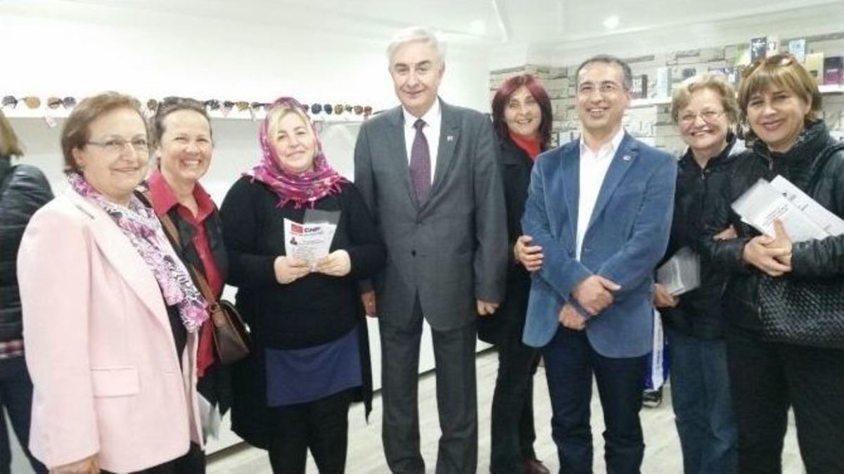 Chp D&uuml;zce Milletvekili Adayı Zafer Teber Esnafı Gezdi