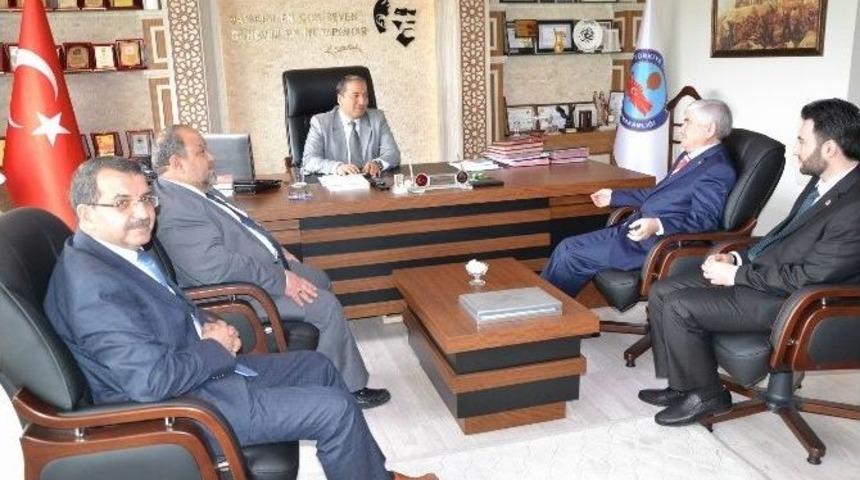 Milli İttifak Adaylarından Kaymakam Candan&rsquo;a Ve Kesob&rsquo;a Ziyaret