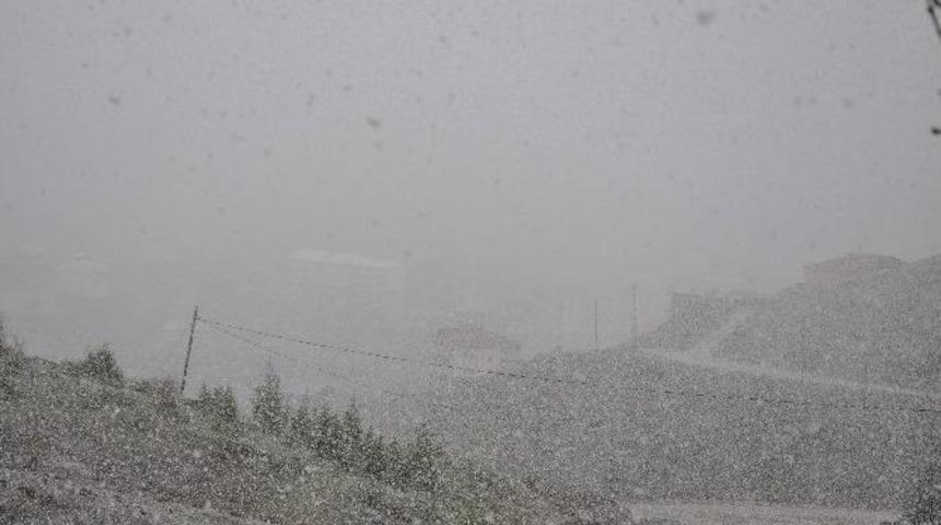 Sincik&rsquo;e Kar Yağdı