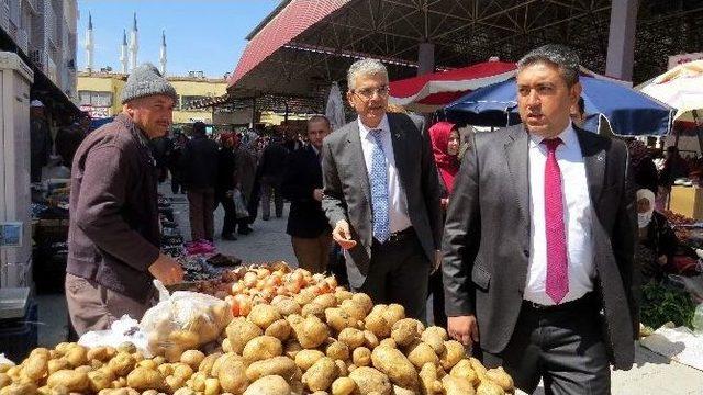 Mhp’li Milletvekili Adayları Korkuteli’nde Esnafı Ziyaret Etti