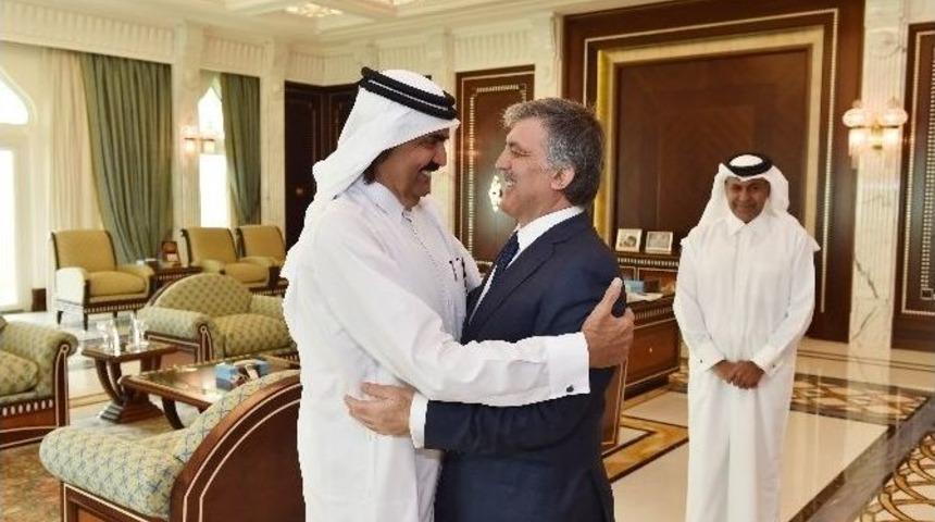 Eski Cumhurbaşkanı G&uuml;l, Katar Emiri İle G&ouml;r&uuml;şt&uuml;