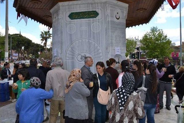 Nazilli’deki Osmanlı Çeşmesi’nden Şerbet Aktı