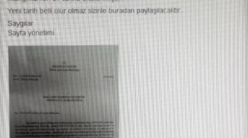 Demirtaş'ın Cumartesi G&uuml;n&uuml; Yapacağı Mitinge, Pazar G&uuml;n&uuml; Davutoğlu'nun Mitingi  Var Diye Izin Verilmedi