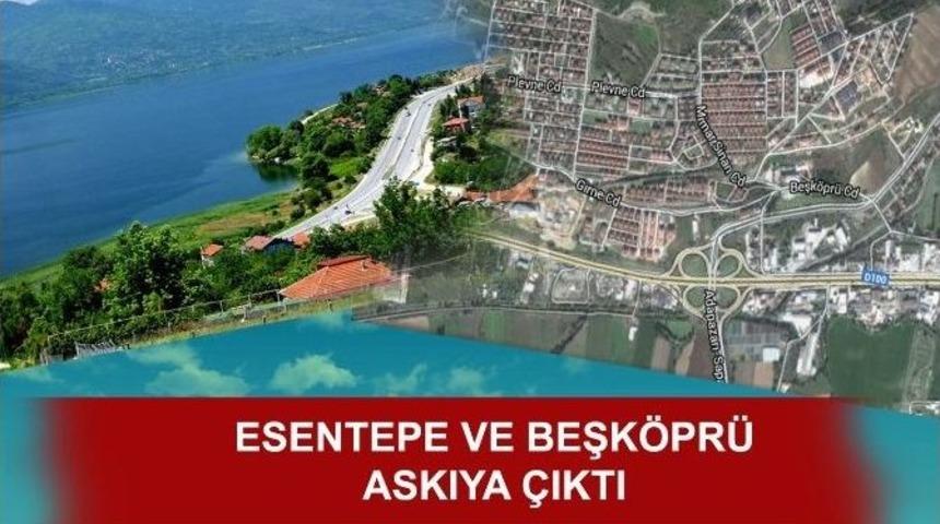 Esentepe Ve Beşk&ouml;pr&uuml; İmar Planları Askıya &Ccedil;ıktı