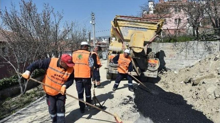 Mamak&rsquo;ta Asfalt &Ccedil;alışmaları Aralıksız S&uuml;r&uuml;yor