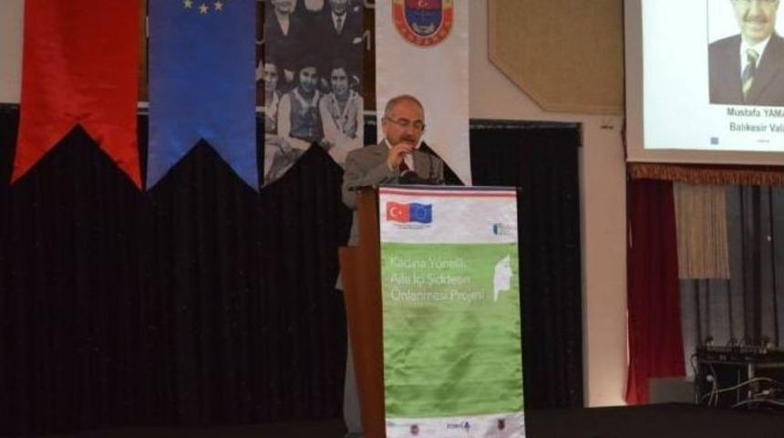 G&ouml;me&ccedil; Belediye Başkanı Arslan Balıkesir&rsquo;deki Kadına Y&ouml;nelik Şiddet Seminerine Katıldı