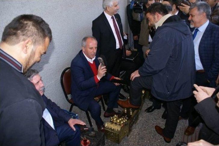 Chp’li İnce Vatandaşın Ayakkabısını Boyadı G4