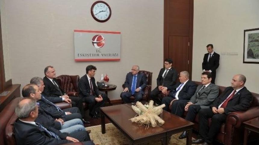 Balkan T&uuml;rkleri Konfederasyonu Vali Tuna&rsquo;yı Ziyaret Etti