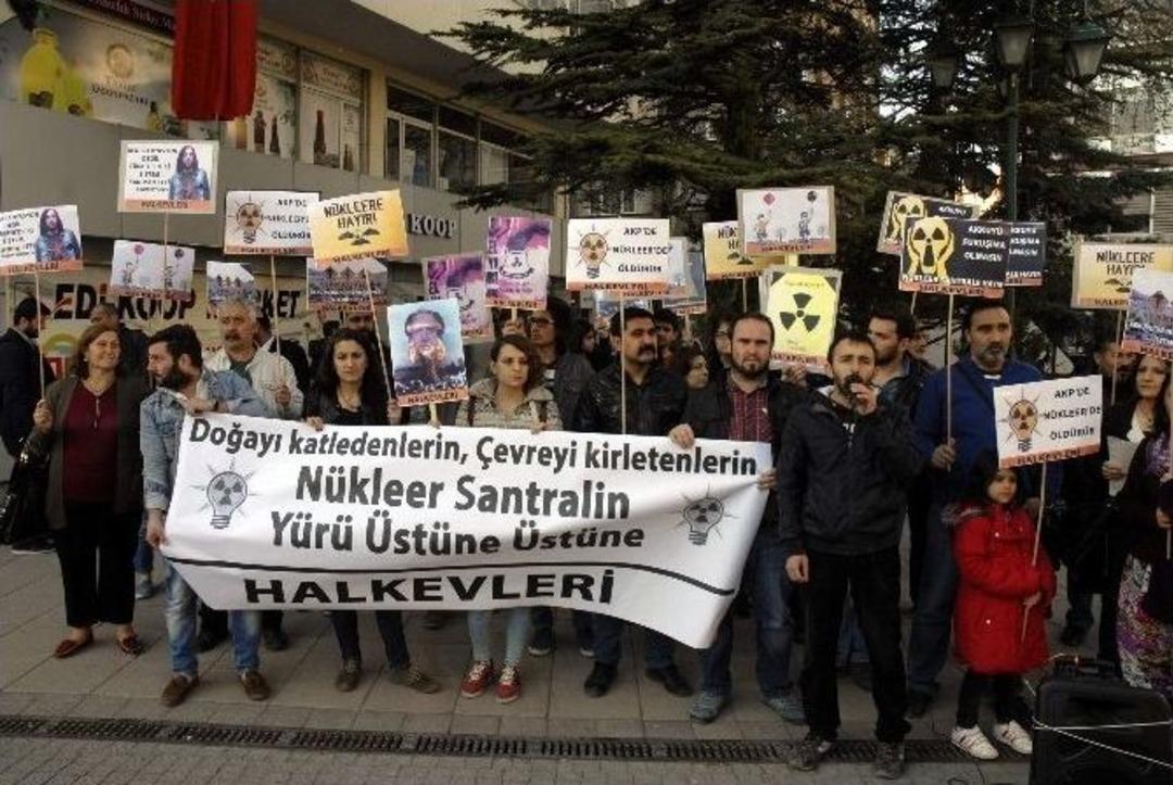 Eskişehir&rsquo;de &lsquo;n&uuml;kleer&rsquo; Protestosu