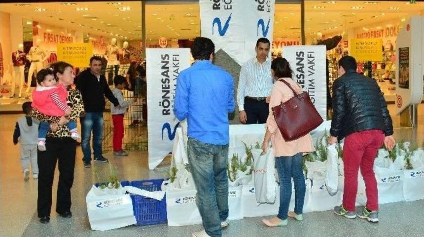R&ouml;nesans Eğitim Vakfı Adana&rsquo;da Fidan Dağıttı